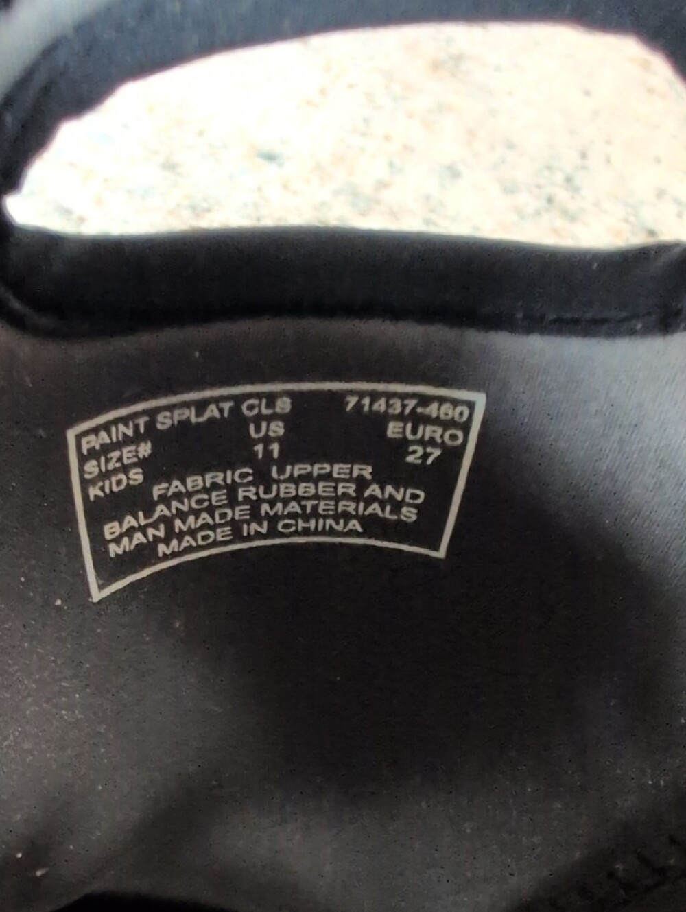 Bogs Kids Black Rain Boots with Blue & Green Splash - Picture 2 of 5